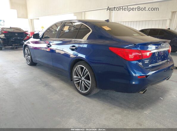 JN1EV7ARXHM833972 2017 INFINITI Q50 Blue Задня ліва чверть