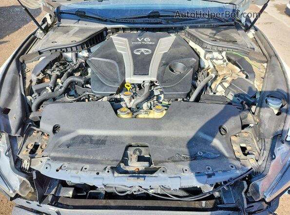 JN1EV7ARXHM835253 2017 INFINITI Q50 Белый Вид задней части салона