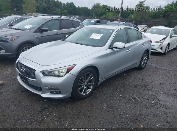 JN1EV7ARXHM837472 2017 INFINITI Q50 Silver Front left