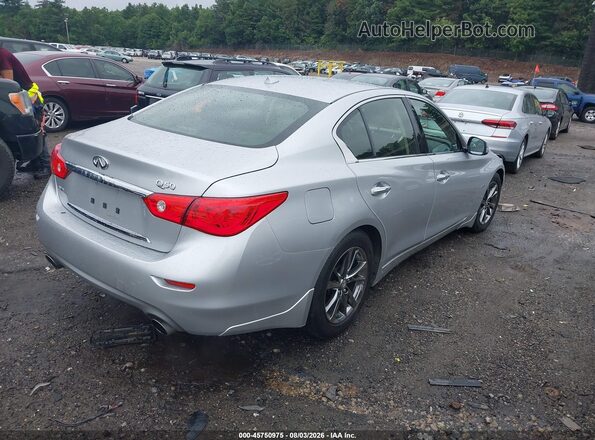 JN1EV7ARXHM837472 2017 INFINITI Q50 Silver Rear right
