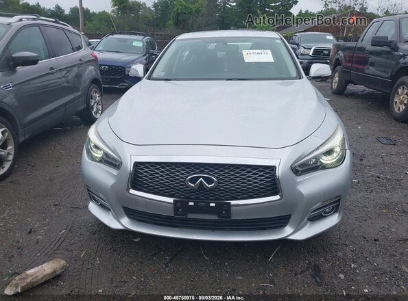 JN1EV7ARXHM837472 2017 INFINITI Q50 Silver Instrument cluster view