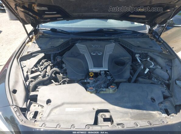 JN1EV7ARXHM840050 2017 INFINITI Q50 Black Вид ззаду