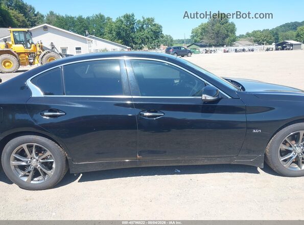 JN1EV7ARXHM840050 2017 INFINITI Q50 Black Вид задньої частини салону