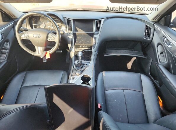 JN1EV7ARXHM841182 2017 INFINITI Q50 Black Вид панелі приладів