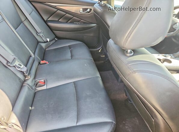 JN1EV7ARXHM841182 2017 INFINITI Q50 Black Вид задніх сидінь
