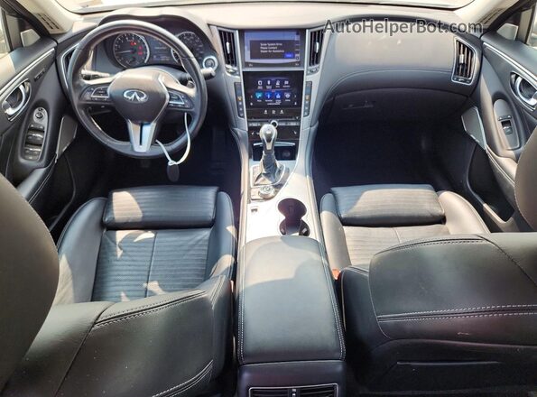 JN1EV7ARXJM438728 2018 INFINITI Q50 Silver Առջևի վահանակի տեսք