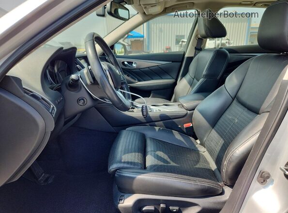 JN1EV7ARXJM438728 2018 INFINITI Q50 Silver Սալոնի դիմացի տեսք