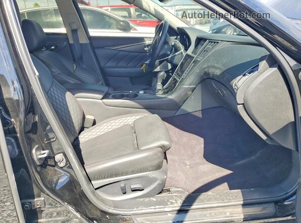 JN1EV7ARXLM254229 2020 INFINITI Q50 Black Widok wnętrza z przodu