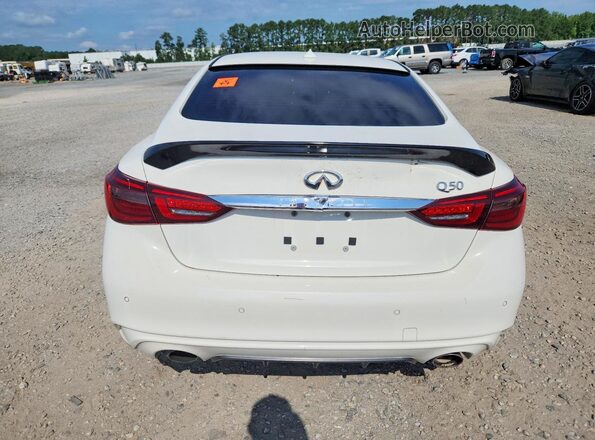 JN1EV7BP1MM704445 2021 INFINITI Q50 White უკანა ხედი