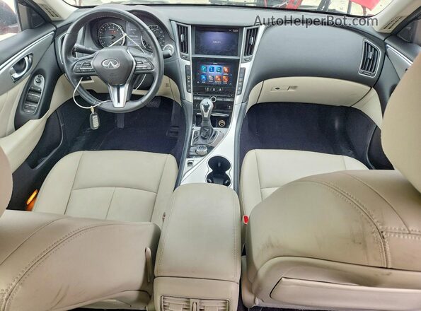 JN1EV7BP2MM702963 2021 INFINITI Q50 Red წინა პანელის ხედი