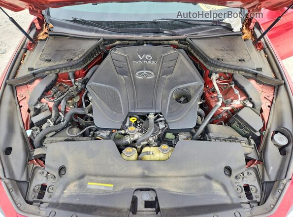 JN1EV7BP2MM702963 2021 INFINITI Q50 Red უკანა სალონის ხედი
