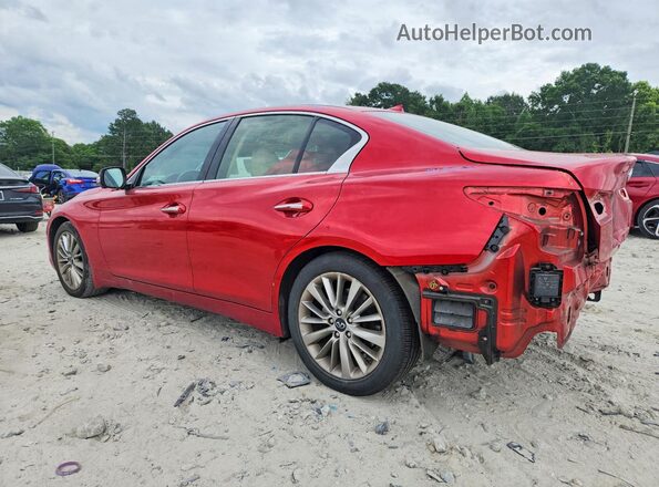JN1EV7BP2MM702963 2021 INFINITI Q50 Red უკანა მარცხენა