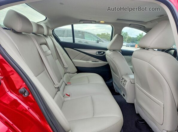 JN1EV7BP2MM702963 2021 INFINITI Q50 Red უკანა სავარძლების ხედი