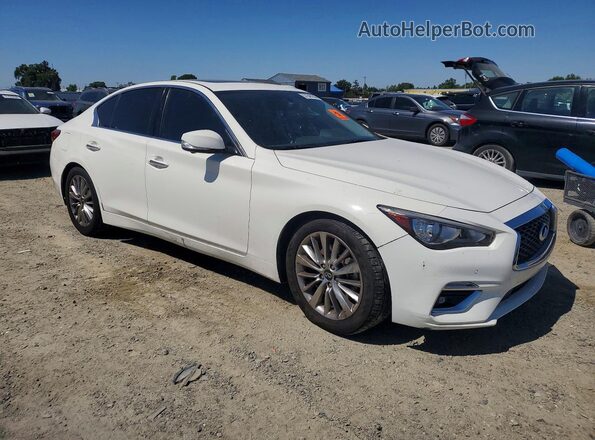 JN1EV7BP8MM706337 2021 INFINITI Q50 Белый Передняя правая четверть