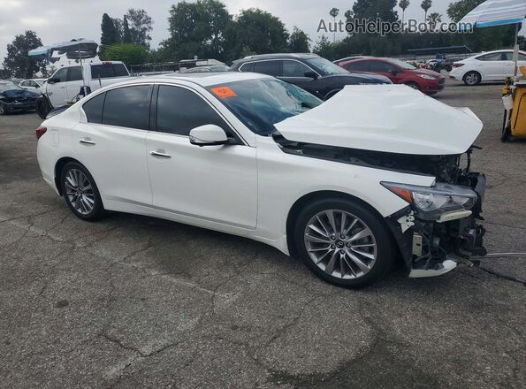 JN1EV7BP9NM310094 2022 INFINITI Q50 White Передня права чверть