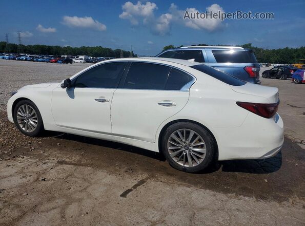 JN1EV7BPXMM707411 2021 INFINITI Q50 White უკანა მარცხენა