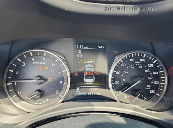 JN1EV7BPXPM512641 2023 INFINITI Q50 Black Widok zestawu wskaźników