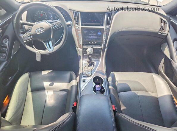 JN1EV7CP4NM310549 2022 INFINITI Q50 White Dashboard view
