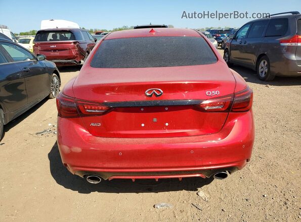 JN1EV7CR2PM542345 2023 INFINITI Q50 Red Widok z tyłu