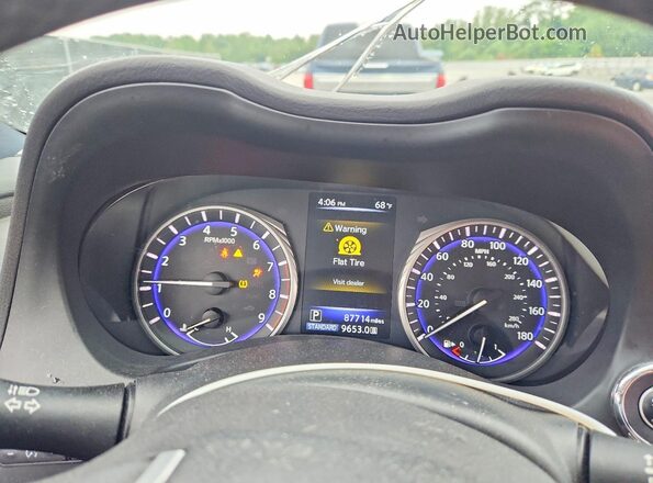 JN1EV7EK0JM342121 2018 INFINITI Q60 Black Instrument cluster view