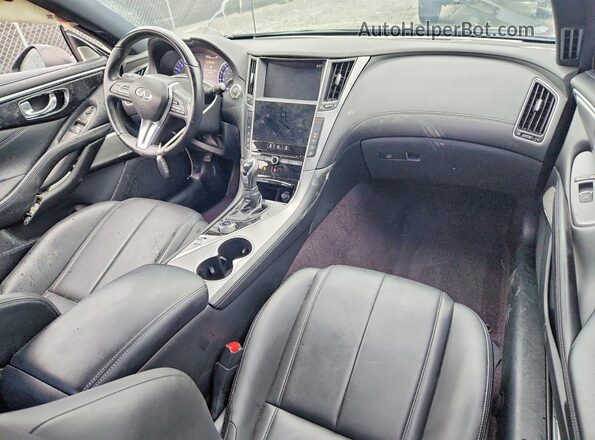 JN1EV7EK0JM342121 2018 INFINITI Q60 Black Dashboard view