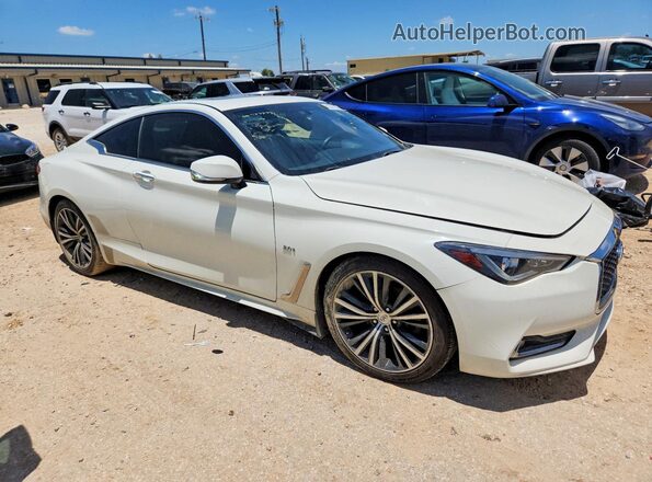 JN1EV7EK2JM342105 2018 INFINITI Q60 Белый Передняя правая четверть
