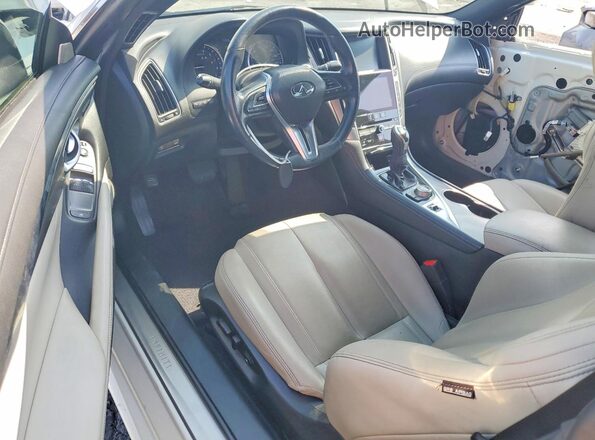 JN1EV7EK3HM361806 2017 INFINITI Q60 Белый Вид панели приборов