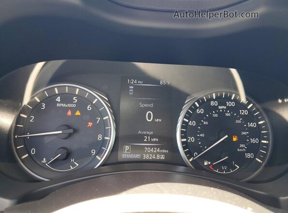 JN1EV7EK3LM340415 2020 INFINITI Q60 Gray Սարքավորումների վահանակի տեսք