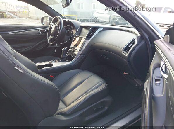 JN1EV7EK5HM360835 2017 INFINITI Q60 Black Вид салону спереду
