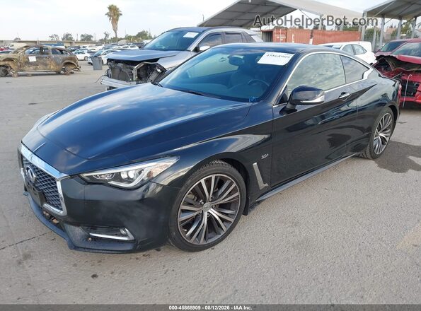 JN1EV7EK5HM360835 2017 INFINITI Q60 Black Передня ліва чверть