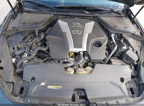 JN1EV7EK5HM360835 2017 INFINITI Q60 Black Вид ззаду