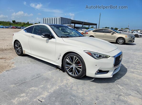 JN1EV7EK7HM361985 2017 INFINITI Q60 White Передня права чверть