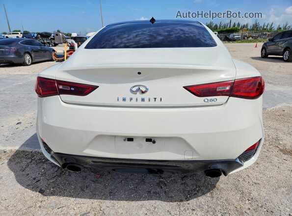 JN1EV7EK7HM361985 2017 INFINITI Q60 White Вид ззаду