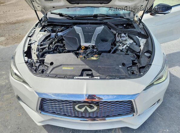 JN1EV7EK7HM361985 2017 INFINITI Q60 White Вид задньої частини салону