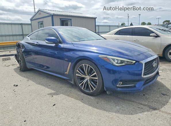 JN1EV7EK7JM341032 2018 INFINITI Q60 Blue Առջևի աջ