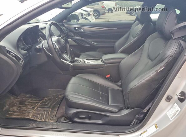 JN1EV7EK7JM342391 2018 INFINITI Q60 Silver Вид салону спереду