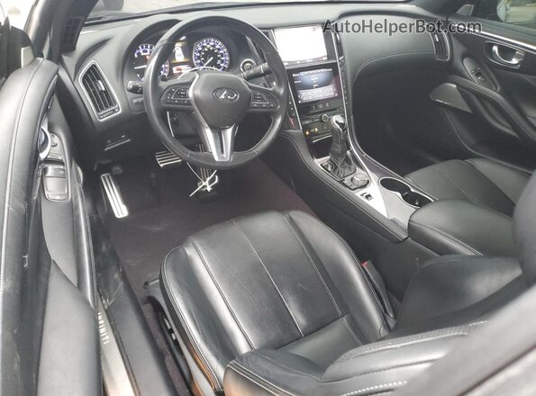 JN1EV7EK8JM340634 2018 INFINITI Q60 Black Առջևի վահանակի տեսք