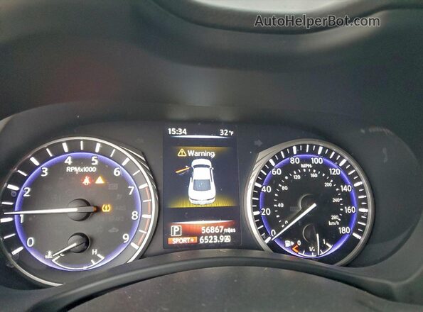 JN1EV7EK8JM340634 2018 INFINITI Q60 Black Սարքավորումների վահանակի տեսք