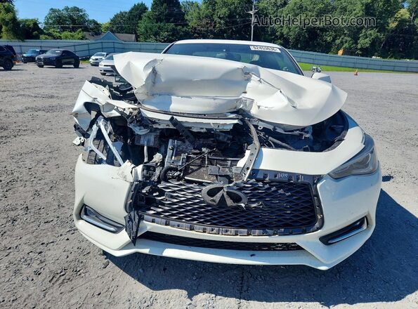 JN1EV7EL0JM393000 2018 INFINITI Q60 White Դիմացի տեսք