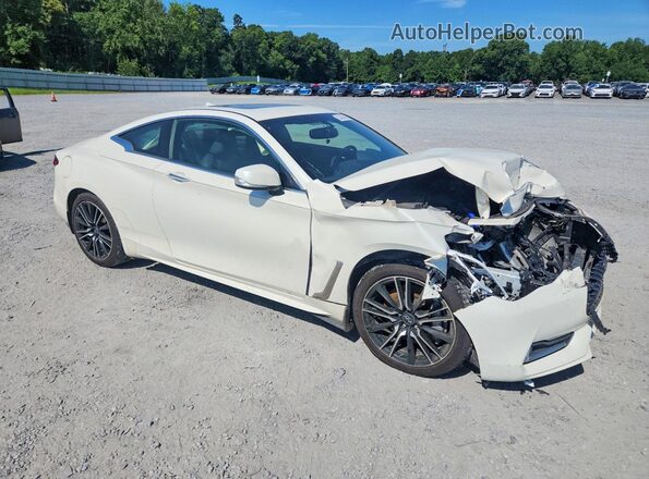 JN1EV7EL0JM393000 2018 INFINITI Q60 White Առջևի աջ