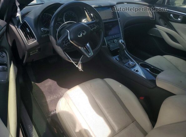 JN1EV7EL1HM550138 2017 INFINITI Q60 Charcoal Вид панелі приладів