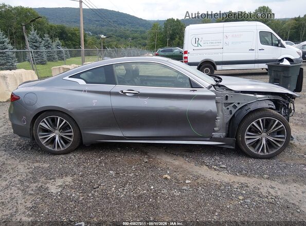 JN1EV7EL1JM392258 2018 INFINITI Q60 Gray Widok wnętrza 360 stopni