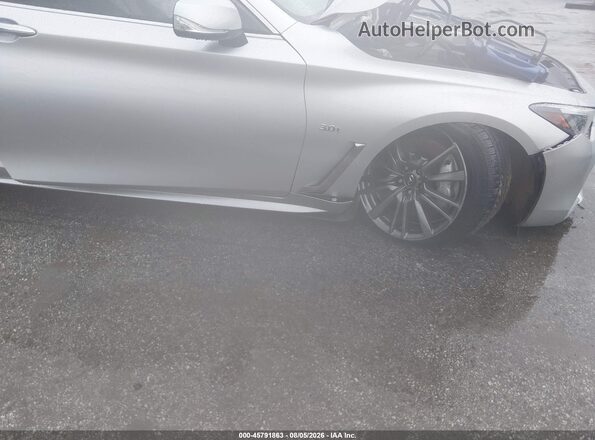 JN1EV7EL4HM553650 2017 INFINITI Q60 Silver წინა ხედი
