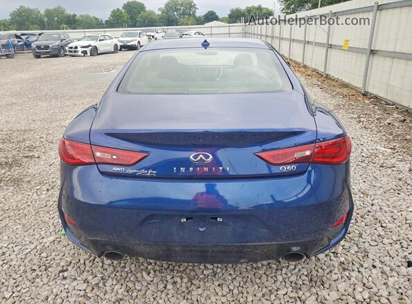 JN1EV7EL4JM390780 2018 INFINITI Q60 Blue Հետևի տեսք