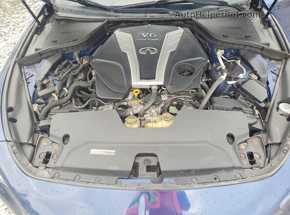 JN1EV7EL4JM390780 2018 INFINITI Q60 Blue Սալոնի հետևի տեսք