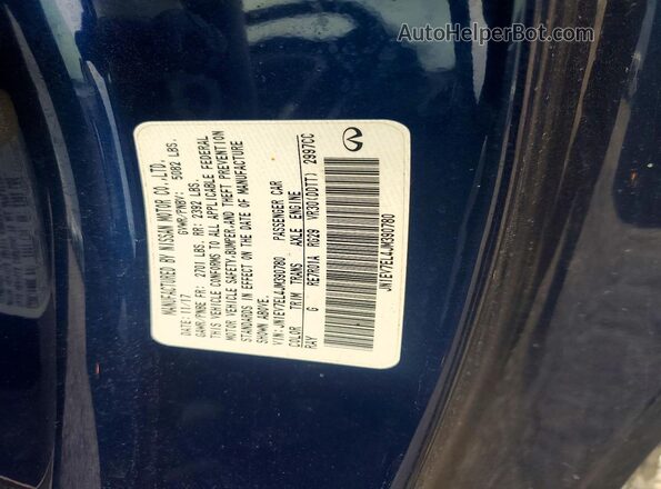 JN1EV7EL4JM390780 2018 INFINITI Q60 Blue Շարժիչի բաժամունքի տեսք