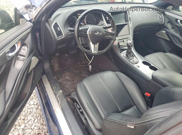 JN1EV7EL4JM390780 2018 INFINITI Q60 Blue Առջևի վահանակի տեսք