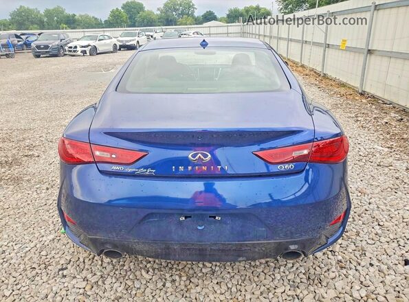 JN1EV7EL4JM390780 2018 INFINITI Q60 Blue Հետևի տեսք