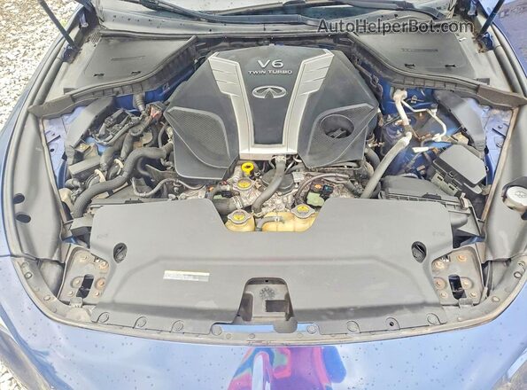 JN1EV7EL4JM390780 2018 INFINITI Q60 Blue Սալոնի հետևի տեսք