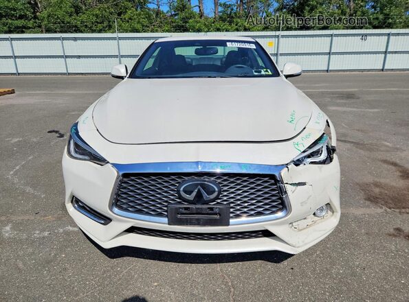 JN1EV7EL4KM291409 2019 INFINITI Q60 White Դիմացի տեսք
